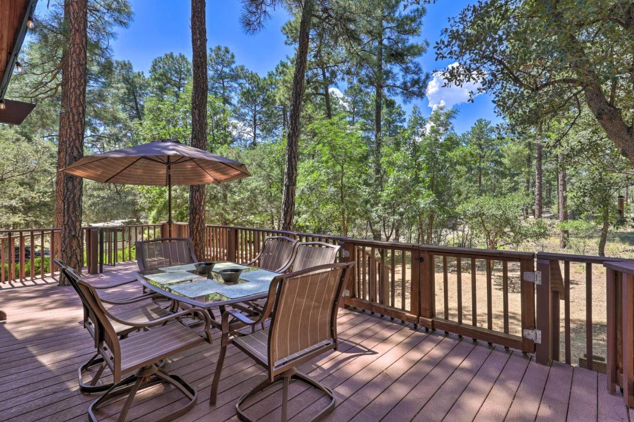Rustic-Chic Prescott Cabin With Deck In Wooded Area! מראה חיצוני תמונה