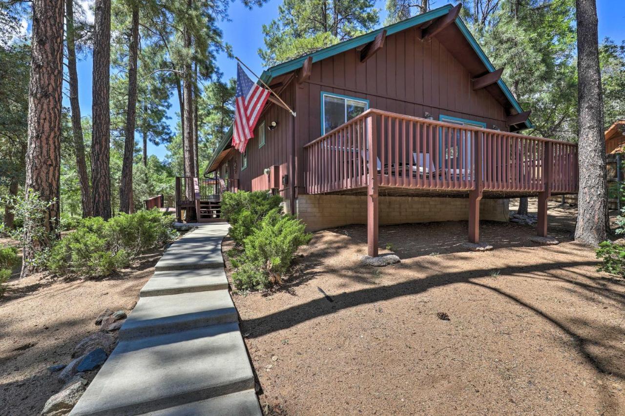 Rustic-Chic Prescott Cabin With Deck In Wooded Area! מראה חיצוני תמונה